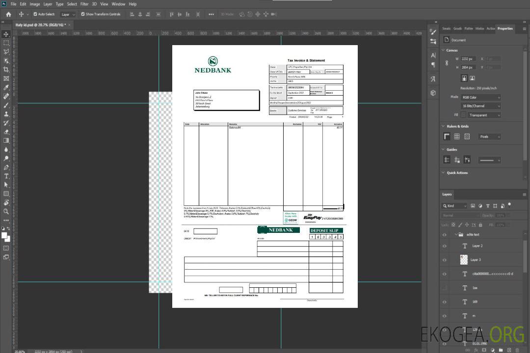 Modèle Word et PDF de déclaration de Nedbank en Afrique du Sud template Modèle Word et PDF de déclaration de Nedbank en Afrique du Sud template